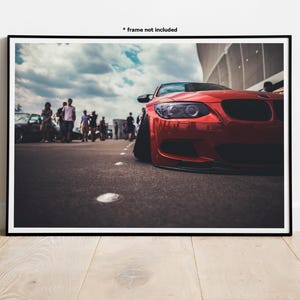 BMW M3 E92 Automotive Wall Art Print Poster