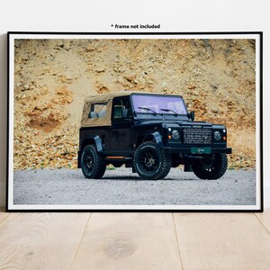 1989 Land Rover Defender 90 V8 #5 Automotive Wall Art Print Poster