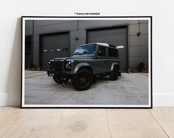 Póster de arte mural con diseño de Land Rover Defender D90