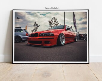 Póster de arte mural con el BMW E39