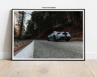 Subaru BRZ Automotive Wall Art Print Poster