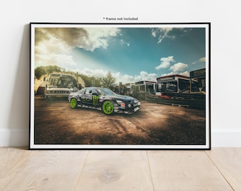 Nissan S13 Drift Car Automotive Wall Art Print Poster