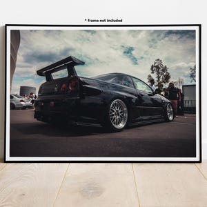 Nissan Skyline GT-R34 #2 Automotive Wall Art Print Poster