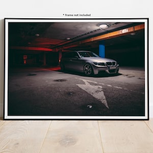 BMW E91 Automotive Wall Art Print Poster