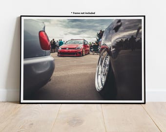 VW Golf MK7 Automotive Wall Art Print Poster