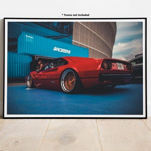 Ferrari 308GTB Automotive Wall Art Print Poster