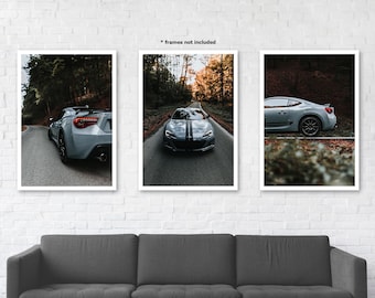 Subaru BRZ Trio Set Automotive Wall Art Print Poster