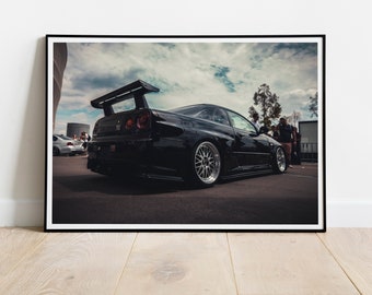 Nissan Skyline GT-R34 #2 Automotive Wall Art Print Poster