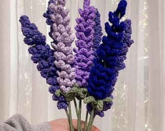Crochet Lavender // handmade, forever flowers, valentines gift, gift for her