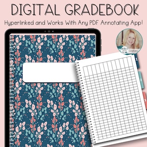 Teacher Digital Grade Book, GoodNotes, Notability, NoteShelf, for iPad or Tablet