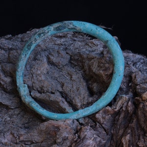 Unique authentic ancient bronze decorated Bracelet Druids (ritual) ca. 12th Century BC Bronze Age/celtic/excavated/Rare Archaeological Find