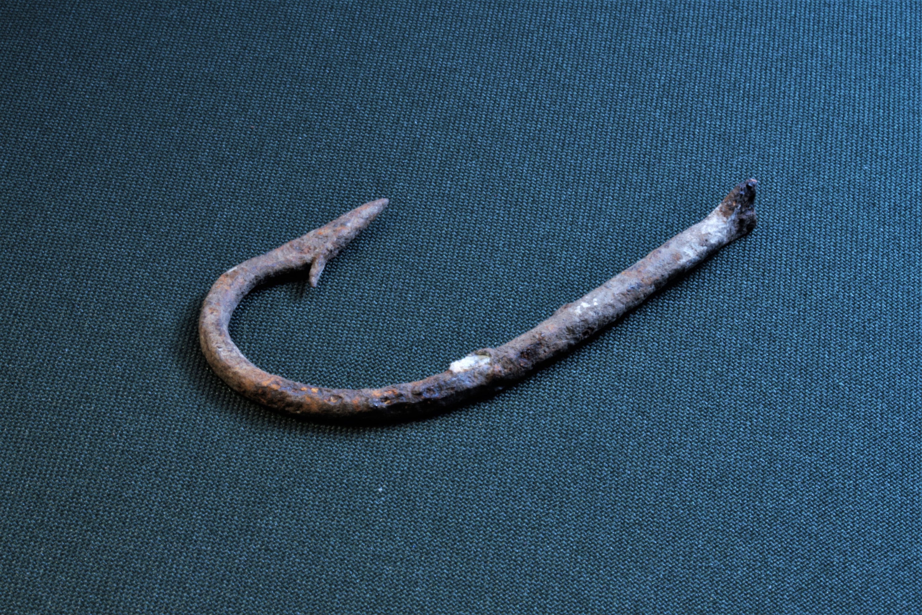 Ancient ROMAN or BYZANTINE Iron Fish Hook Ca V- X C. AD. an Authentic ...