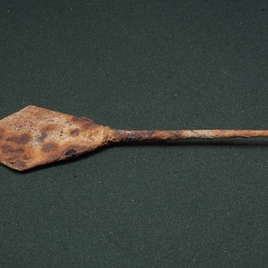 Huge Ancient Forged Diamond-Shaped Arrowhead / Middle Ages / X-XIII centuries AD / Archaeological fin