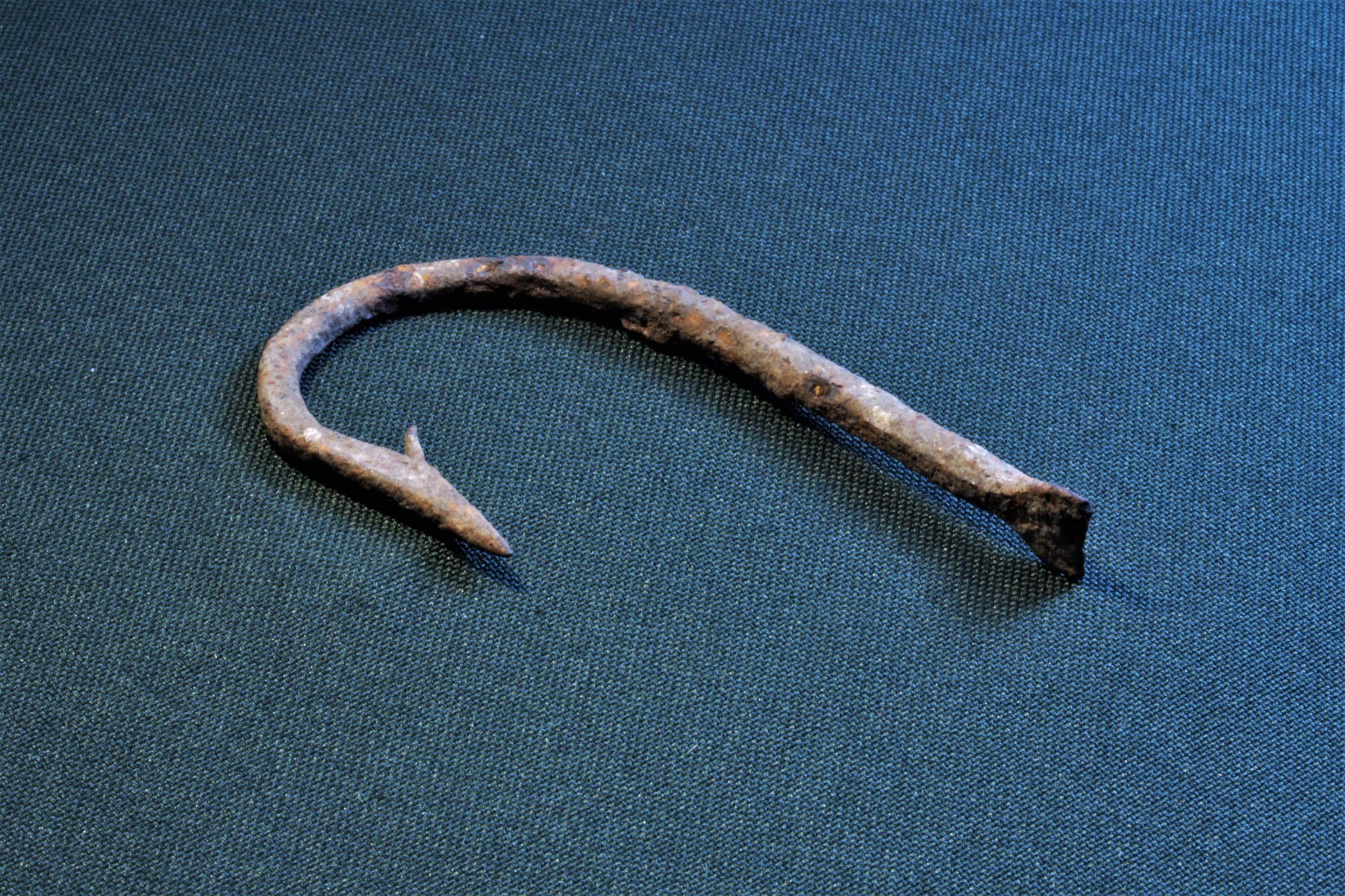 Ancient ROMAN or BYZANTINE Iron Fish Hook Ca V- X C. AD. an Authentic ...