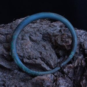 Unique authentic ancient bronze decorated Bracelet Druids (ritual) ca. 12th Century BC Bronze Age/celtic/excavated/Rare Archaeological Find