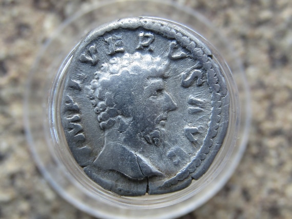 Lucius Verus Co-ruler Marcus Aurelius Denarius 161-169 AD. | Etsy