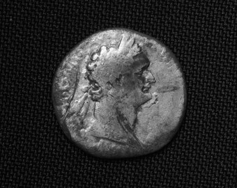 ネルウァ銀貨デナリウス:真正ローマ美術品、西暦96~98年 ネルウァ銀貨デナリウス:真正ローマ美術品、西暦96~98年