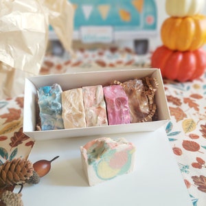 Tiny Soap Variety box, Sample Soap Gift Set, Soap Variety gift set, Holiday Birthday gift, Vegan Handmade Gift Sample Soap Box