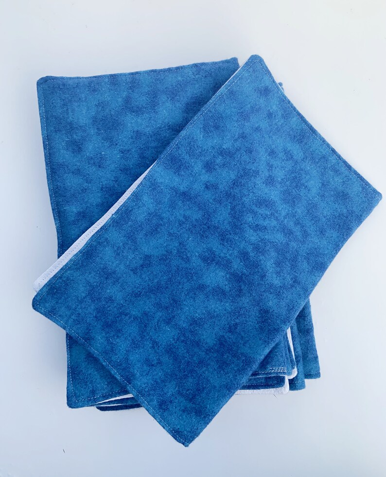 Blue Tiedye Reusable Paper Towels Set of 8 Ethical Unpaper Etsy