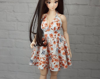 Summer dress for smart doll Pear body cat summer dress