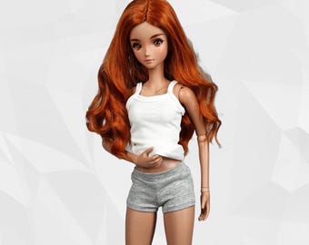 Spaghetti top or shorts for 1/3 bjd smart doll dollfie dream top camisole