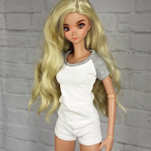 Raglan shirt T-shirt in 3 colors for 1/3 bjd smart doll dolfie dream