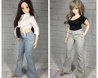 Pants for smart doll pear body in 2 colors long pants flared pants