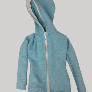 Hoodie für 1/3 bjd smart doll dollfie dream Kapuzenjacke in 3 Farben grün meliert