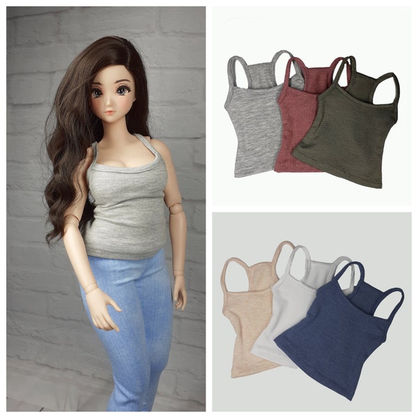 Spaghetti top in 6 colors for smart doll pear body top camisole