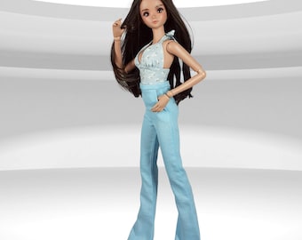 High waist pants for smart doll in 3 colors long pants flared pants