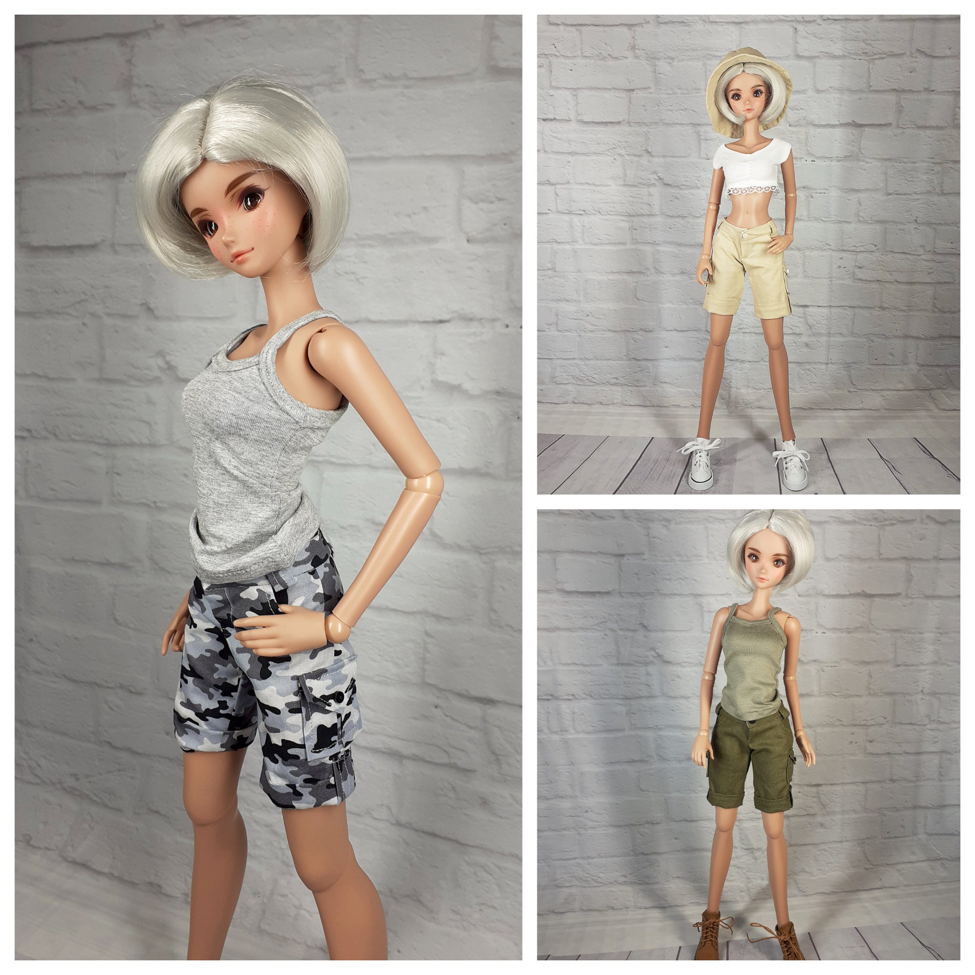 Cargo Shorts 2 Colors for Smart doll