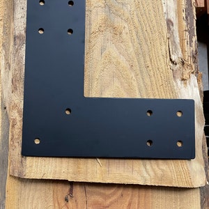 L Bracket for 4&quot; Post, Structural Design L Bracket, Color options, 4 inch L Post Angle, L Support Bracket, Steel Plate Bracket, Truss Plate
