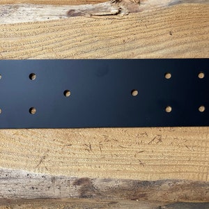 Straight Bracket for 8&quot; Post, Structural Design Straight Bracket, Straight Bolting Plate for 8 inch Boards, Steel Bracket, Truss Plate