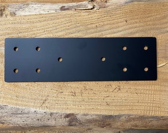 Straight Bracket for 6" Post, Structural Design Straight Bracket, Straight Bolting Plate for 6 inch Boards, Steel Bracket, Truss Plate