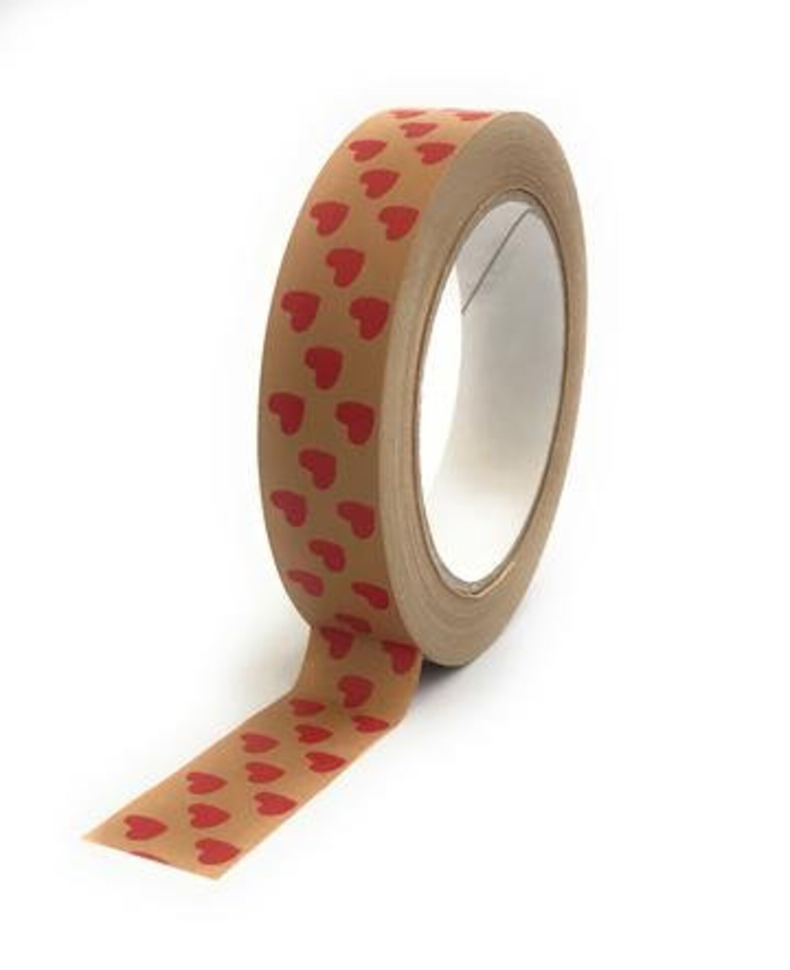 Love Heart Print Self Adhesive Kraft Paper Tape Ideal for Etsy