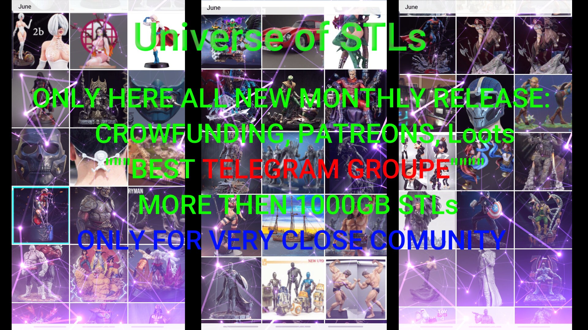 VIP Membership Telegram Group STL files 1000GB new STLs Etsy