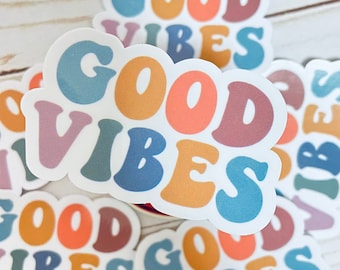 Good Vibes Vinyl Decal | Water Bottle, Laptop, & More Sticker