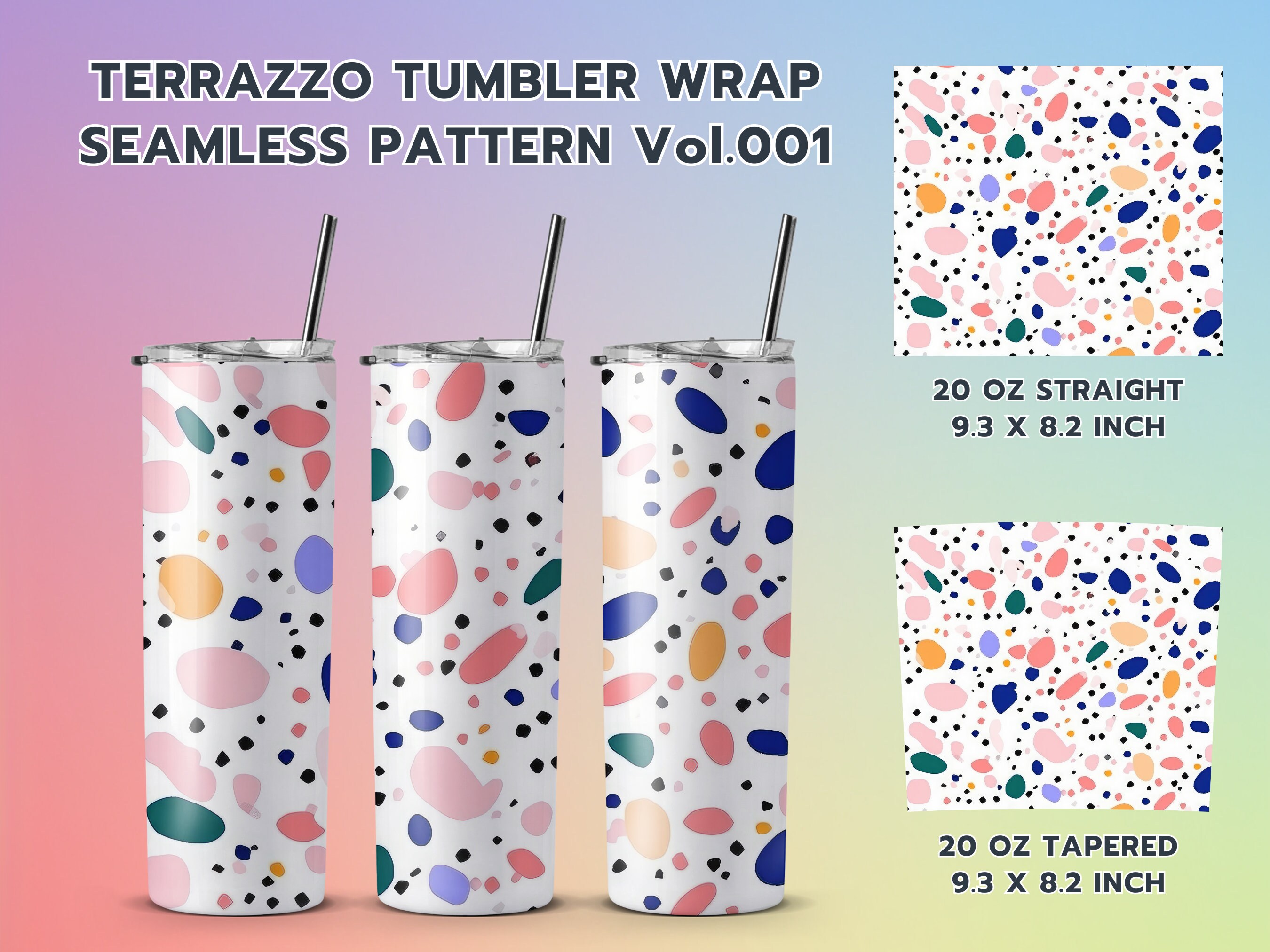 Terrazzo Starbucks Cold Cup SVG PNG Dxf Terrazzo Pattern Tiles 24oz Venti  Cup Instant Digital Download Coffee Tumbler