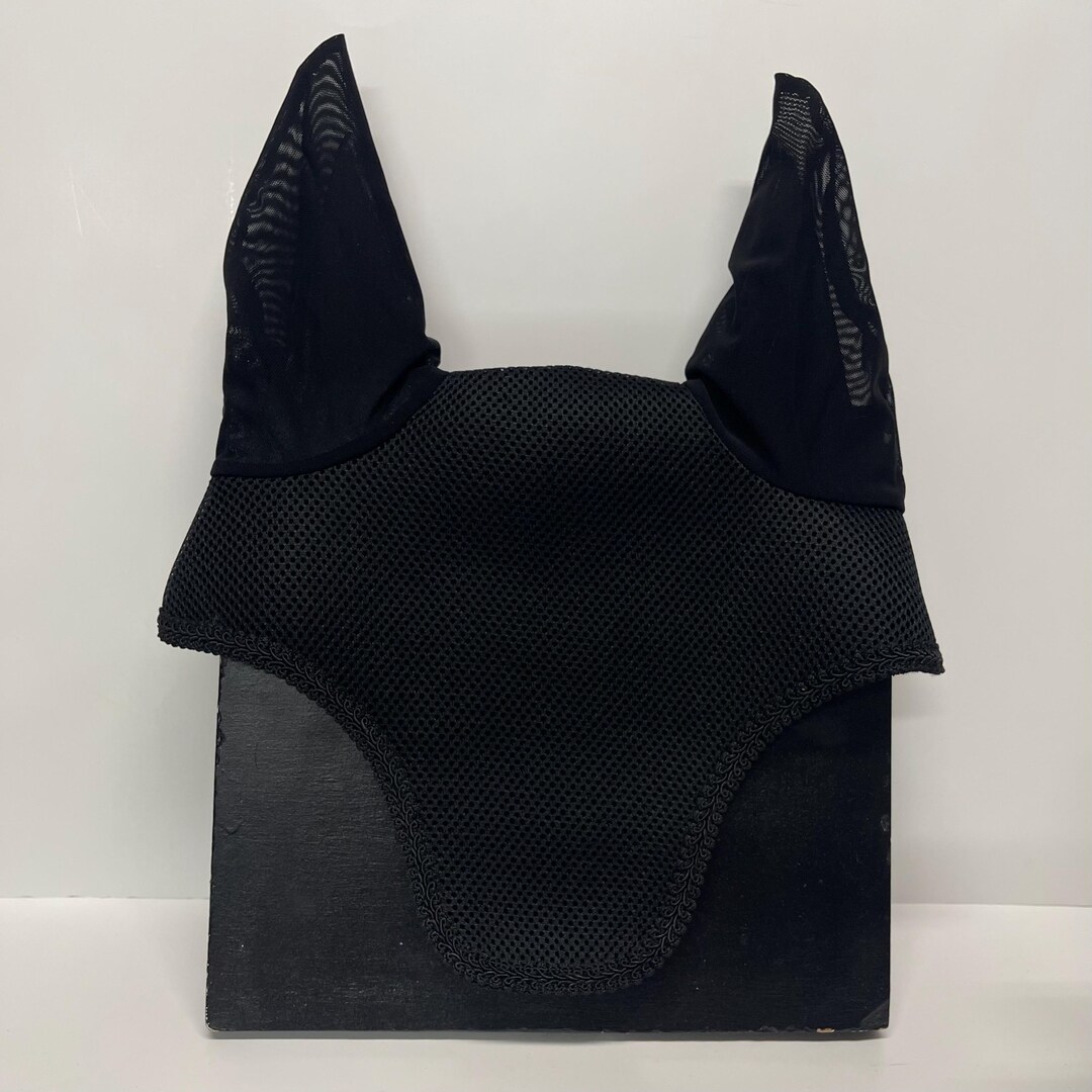 CHOOSE Your SIZE BONNET in Black With Black Trim. Pony,cob,horse ...