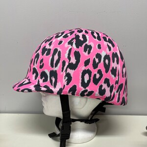 Cheetah print online bike helmet