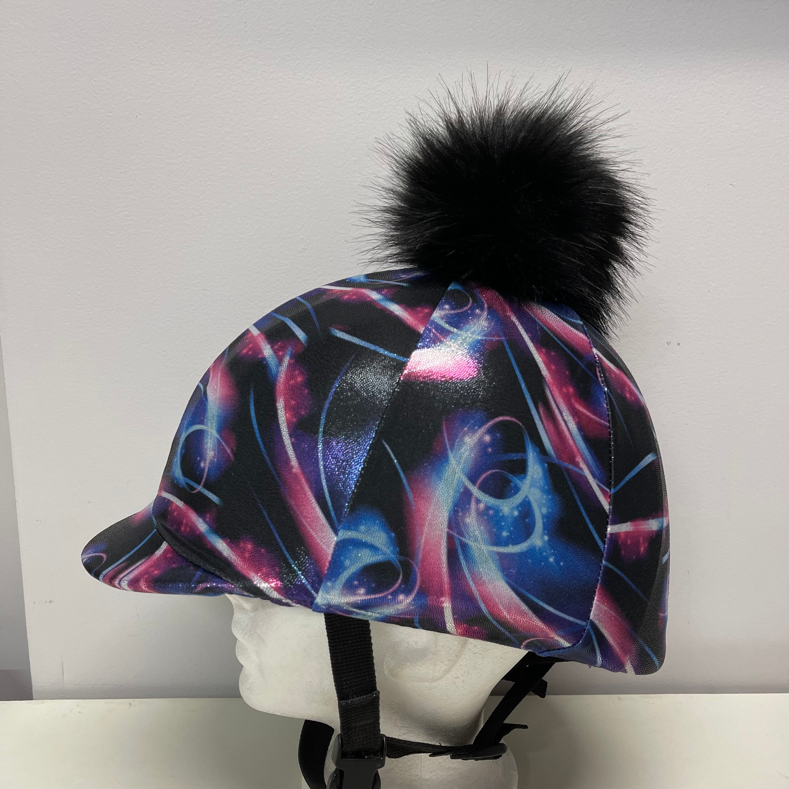 Pom Pom Horse RIDING Helmet/hat COVER 