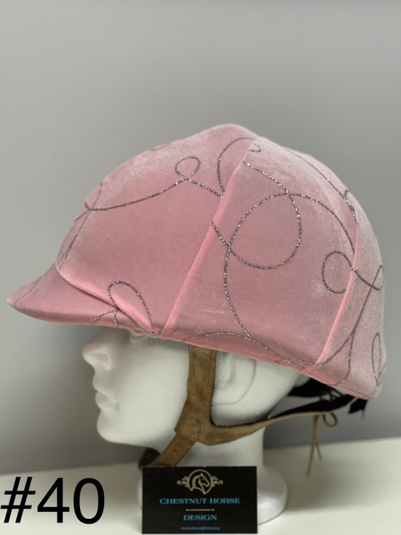 Pink Sparkle Velvet Horse RIDING HELMET 