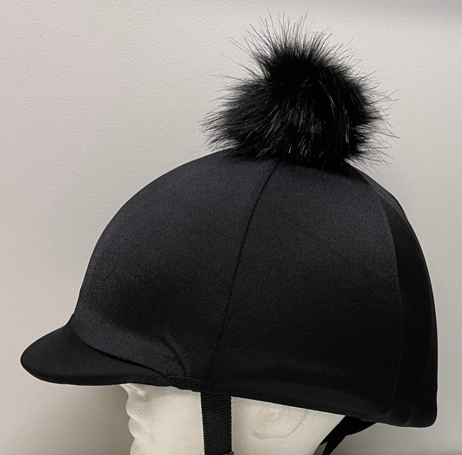 Pom Pom Helmet/Hat Covers for Horse and pony riding Black Etsy