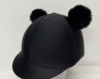 Copri Casco Da Equitazione In Lycra Seta Con Pom Pom – Gallop Shop – Multicolor – Bambini - Foto 5