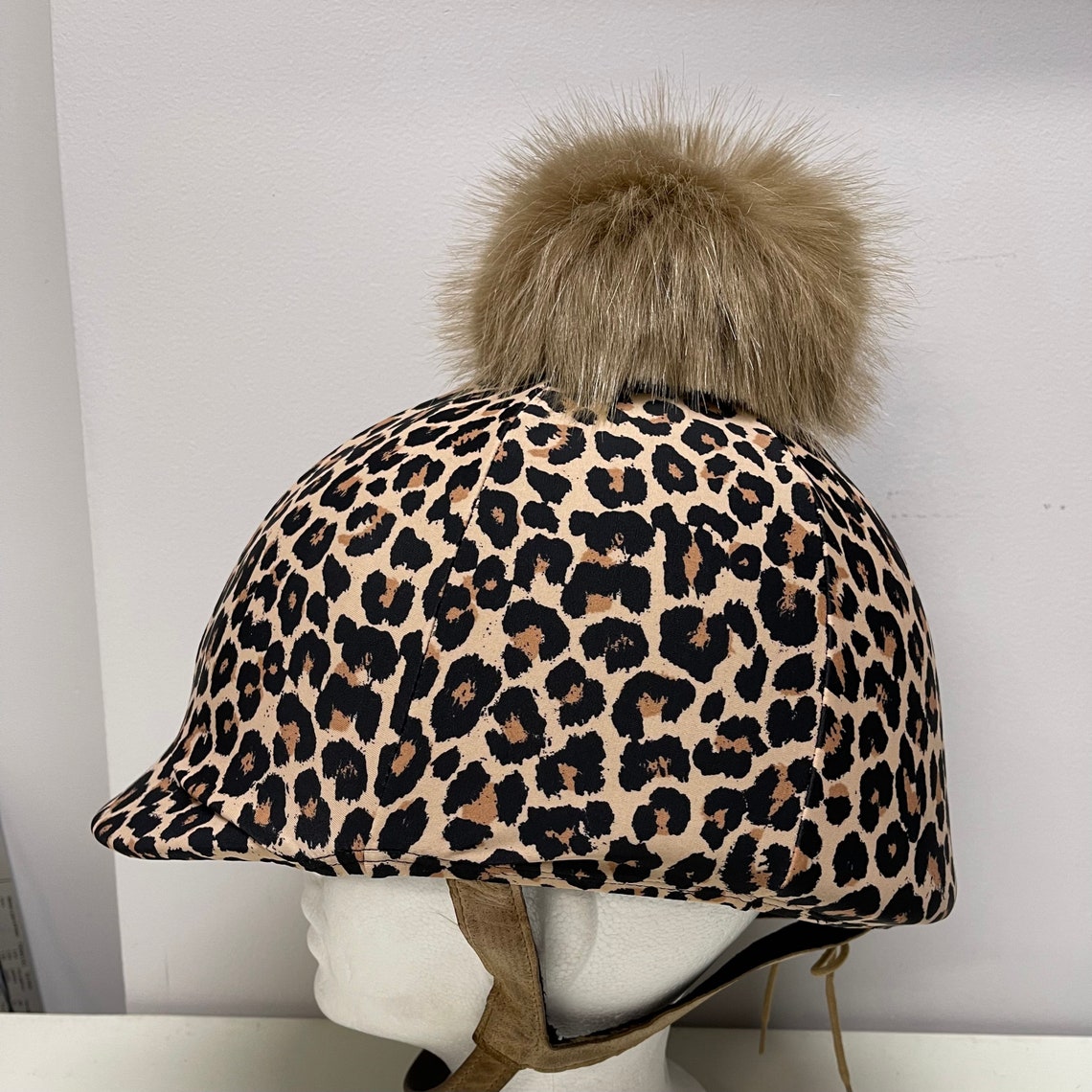 Pom Pom Horse RIDING HELMET/Hat COVER in Cheetah/Leopard Etsy