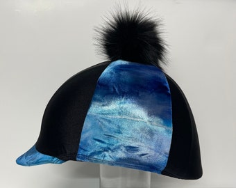 Casquette D'équitation Vintage Horseman's – Velours Noir – Taille 51 – USA