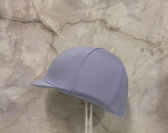 RIDING COVER in Purple Mauve Cotton Lycra for your riding helmet