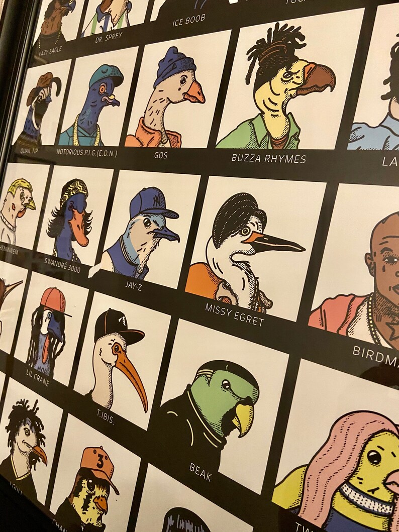 18x24 Poster Birds of Sway FRAMED