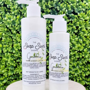 Gardenia Hand & Body Lotion, Hand Lotion, Body Lotion, Natural Lotion, Handmade Lotion, Hand and Body Cream