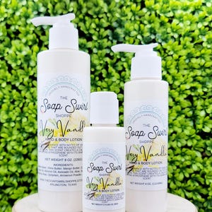 Very Vanilla Hand & Body Lotion, Hand Lotion, Body Lotion, Natural Lotion, Handmade Lotion, Hand and Body Cream
